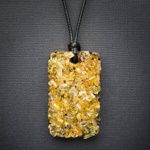 Citrine Orgonite Pendant